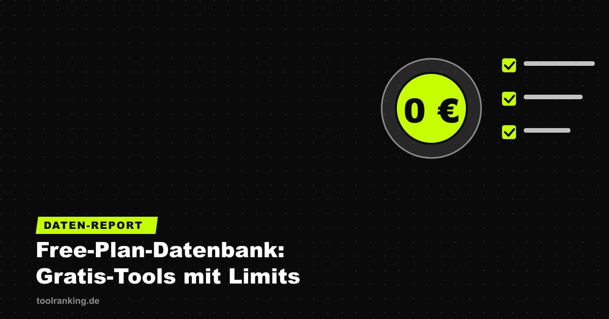 Free-Plan-Datenbank: SaaS-Tools mit echtem Gratis-Plan